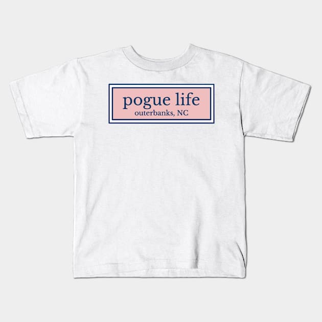 Pouge Life, NC Kids T-Shirt by Biscuit25